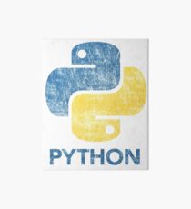 Retro Python Programmer Art Board