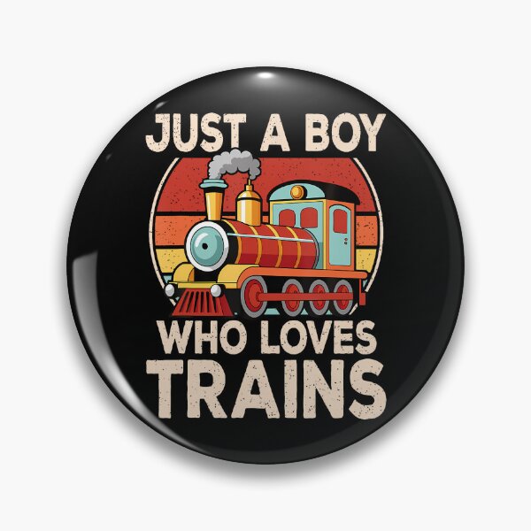 Item preview, Just A Boy Who Loves Trains Model Train Railroad Locomotive designed and sold by AngelaSandra.
