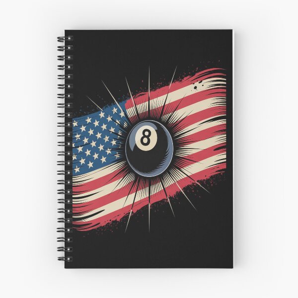 Item preview, Pool Snooker Billiards Player 8 Ball USA American Flag designed and sold by Catharsiscath.