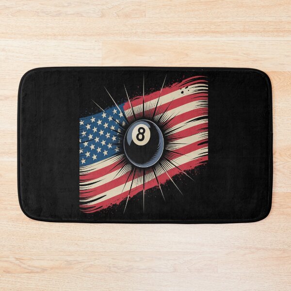 Item preview, Pool Snooker Billiards Player 8 Ball USA American Flag designed and sold by Catharsiscath.