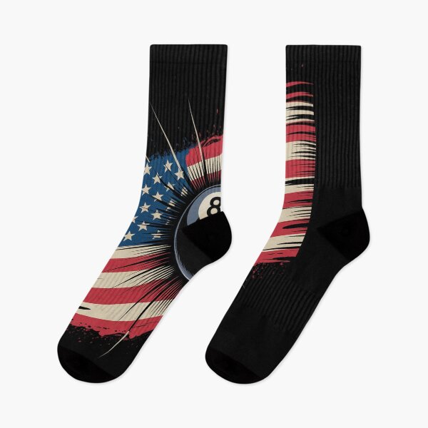 Item preview, Pool Snooker Billiards Player 8 Ball USA American Flag designed and sold by Catharsiscath.
