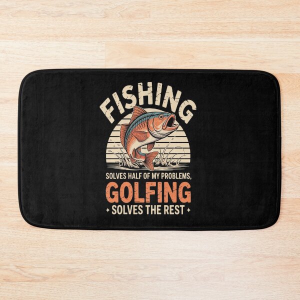 Item preview, Solves Half Of My Problems Fishing Golfer Fish Golfing designed and sold by Catharsiscath.