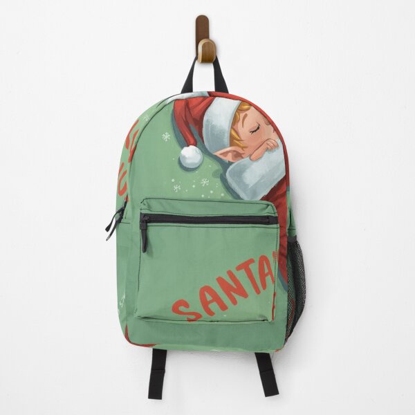 Item preview, lazy elf sleeping in stocking, text “Santa’s Worst Employee”,  designed and sold by tsintsinshop.