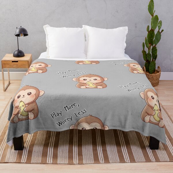 Item preview, Kawaii Lunar Zodiac MONKEY: Play More, Worry Less designed and sold by SebastianSpace.