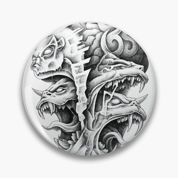 Item preview, Demonic Mind – Dark Brain with Monster Faces designed and sold by Andrew-212.