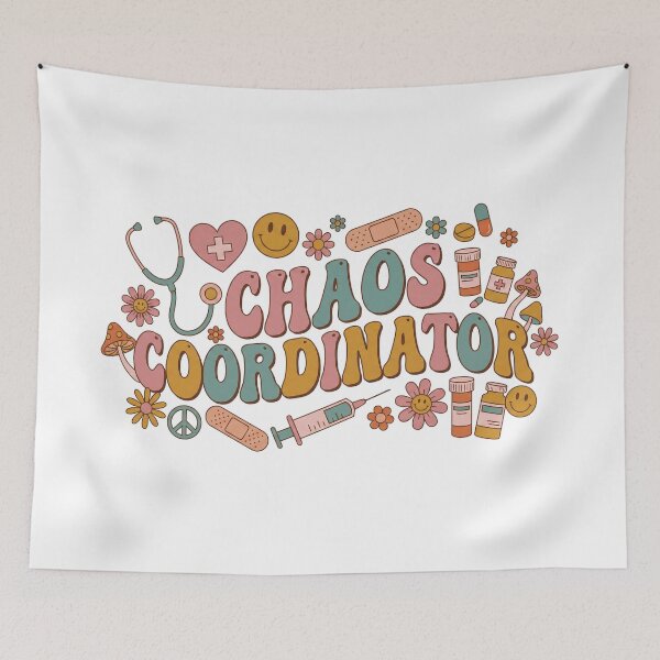 Item preview, Chaos Coordinator - Cute Retro Nurse Life designed and sold by WojcikDesigners.