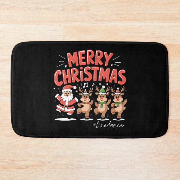 Item preview, Santa Claus And Reindeer Line Dance ns designed and sold by AngelaSandra.
