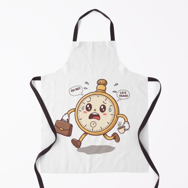 Item preview, Kawaii Running Pocket Watch: Oh No! Late Again! designed and sold by Minimochi Art.