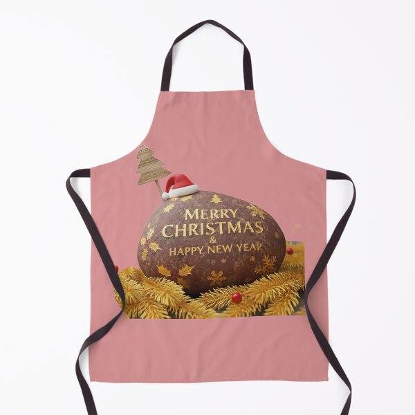Item preview, Merry Christmas & Happy New Year Festive Rock Decoration Illustration designed and sold by DroolWorthyUS.