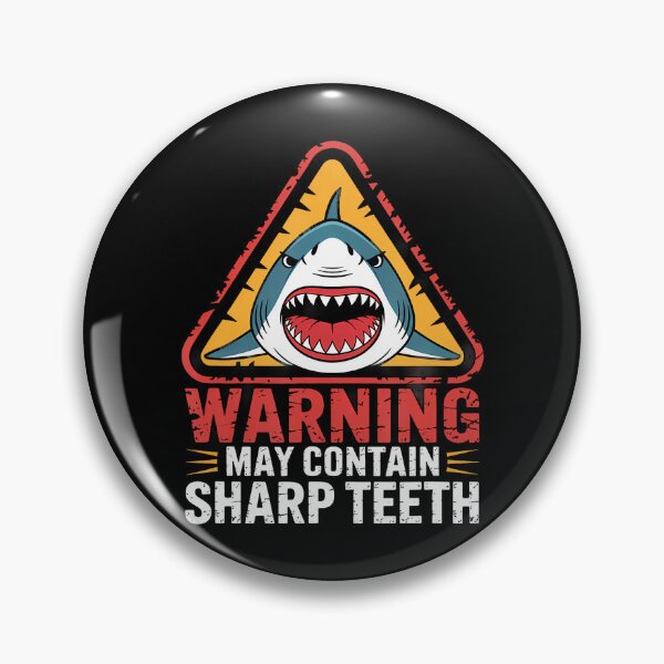 Item preview, Warning May Contain Sharp th Shark Diver designed and sold by AngelaSandra.