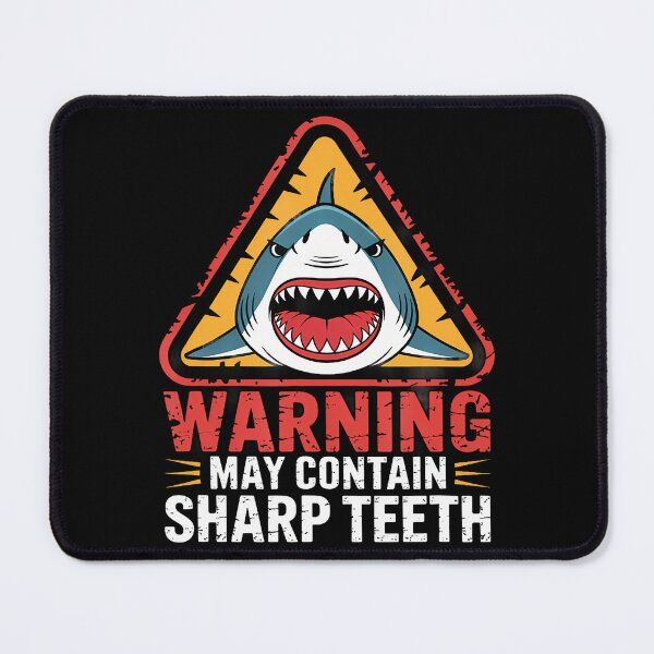 Item preview, Warning May Contain Sharp th Shark Diver designed and sold by AngelaSandra.