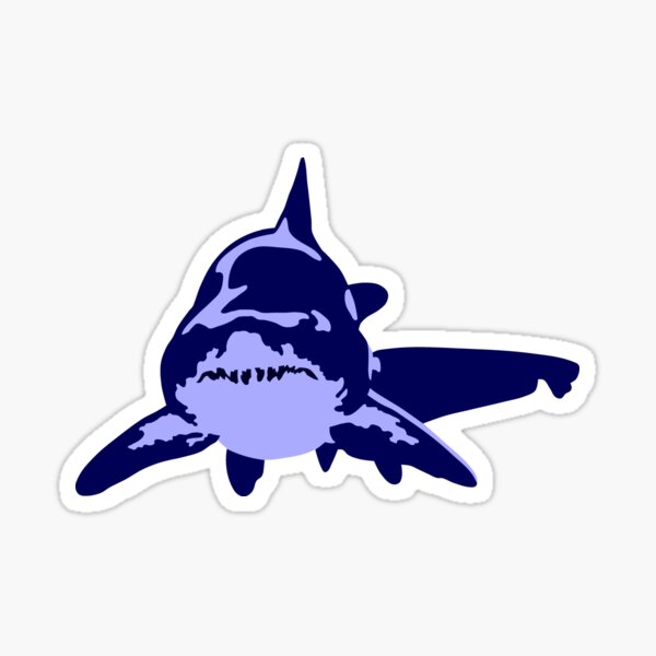 Stickers autocollants Requin Marteau noir fond transparent