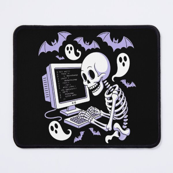 Item preview, Skeleton Programming Code Lovers Spooky Halloween Programmer designed and sold by CottonCandyPrin.