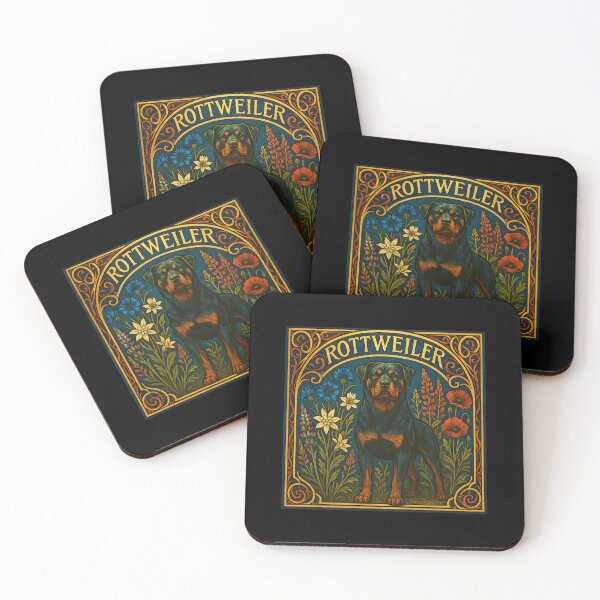 Item preview, Regal Rottweiler In Art Nouveau Style designed and sold by cdkjwctbqy52.