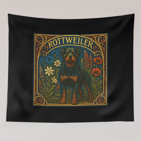 Item preview, Regal Rottweiler In Art Nouveau Style designed and sold by cdkjwctbqy52.