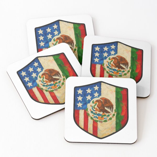 Item preview, Mexican American Flag, American Mexican Flag, Mexican And American Flag designed and sold by graphic-genie.