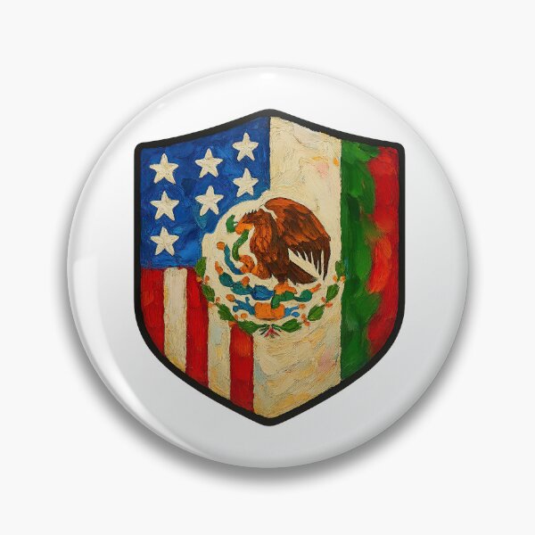 Item preview, Mexican American Flag, American Mexican Flag, Mexican And American Flag designed and sold by graphic-genie.