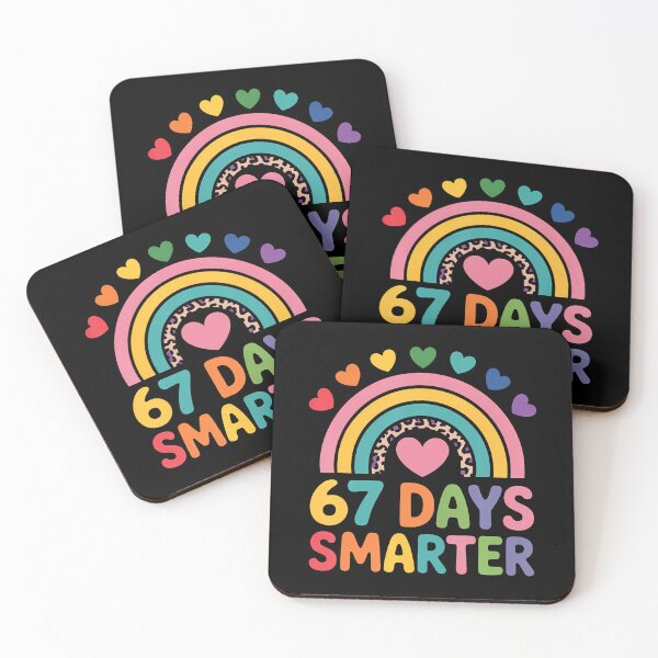 Item preview, 67Th Day Of School Teacher 67 Days Smarter Rainbow Boy Girls designed and sold by AngelaSandra.