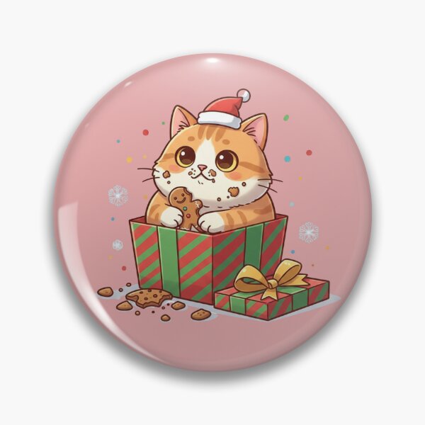Item preview, Funny Cat in Gift Box – Cute Christmas Treat Thief Cartoon designed and sold by KaryaVisionSTR.
