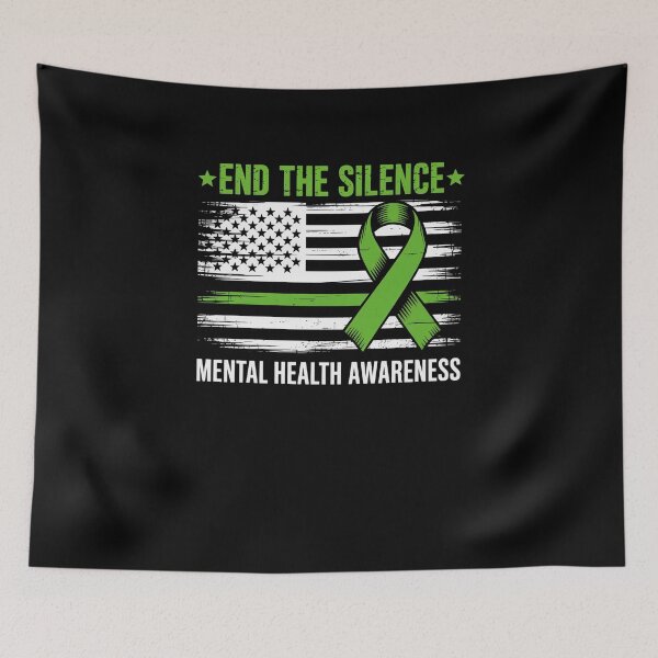 Item preview, Mental Health Awareness Green Ribbon designed and sold by DianaStantzo.