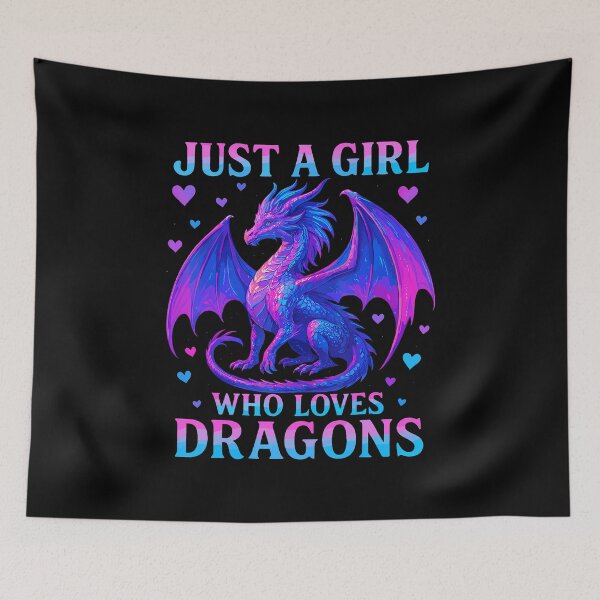 Item preview, Just A Girl Who Loves Dragons Dragon designed and sold by AngelaSandra.