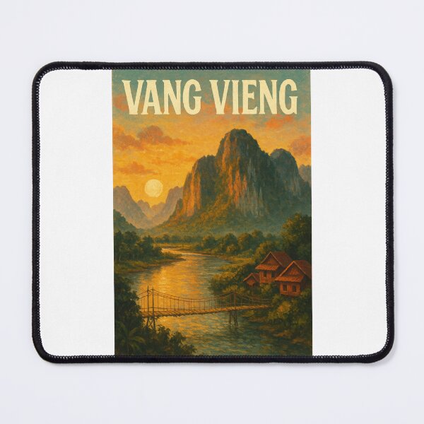 Item preview, Sunset Over Nam Song River, Vang Vieng, Laos designed and sold by Places On Earth.