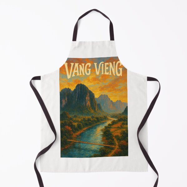 Item preview, Vang Vieng Mountain Landscape Along the Nam Song River designed and sold by Places On Earth.