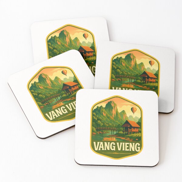 Item preview,  Hot Air Balloon Over Vang Vieng Mountains, Laos designed and sold by Places On Earth.