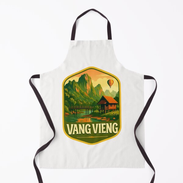 Item preview, Hot Air Balloon Over Vang Vieng Mountains, Laos designed and sold by Places On Earth.