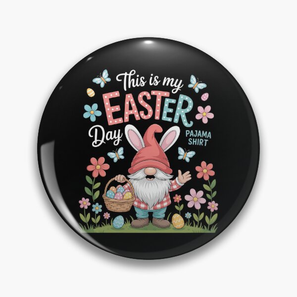Item preview, My Easter Day Pyjama Floral Bunny Gnome designed and sold by DianaStantzo.