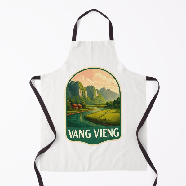 Item preview, Rice Fields and Riverbanks of Vang Vieng, Laos designed and sold by Places On Earth.
