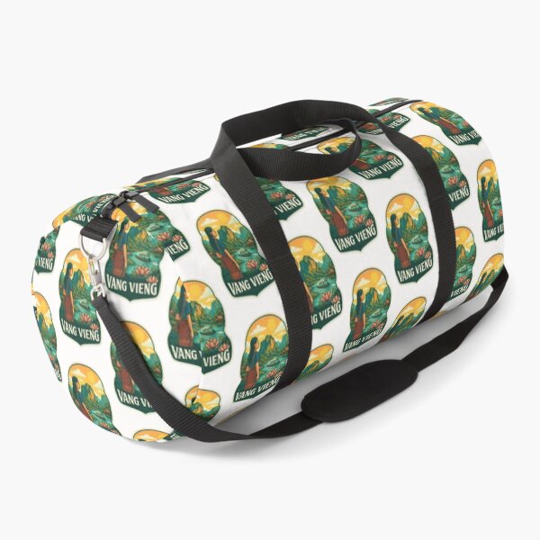 Item preview, Laotian River Journey in Vang Vieng with Lotus Flowers designed and sold by Places On Earth.