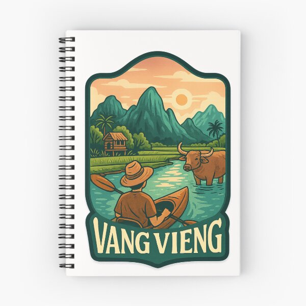 Item preview,  Kayaking Through Vang Vieng Countryside, Laos designed and sold by Places On Earth.