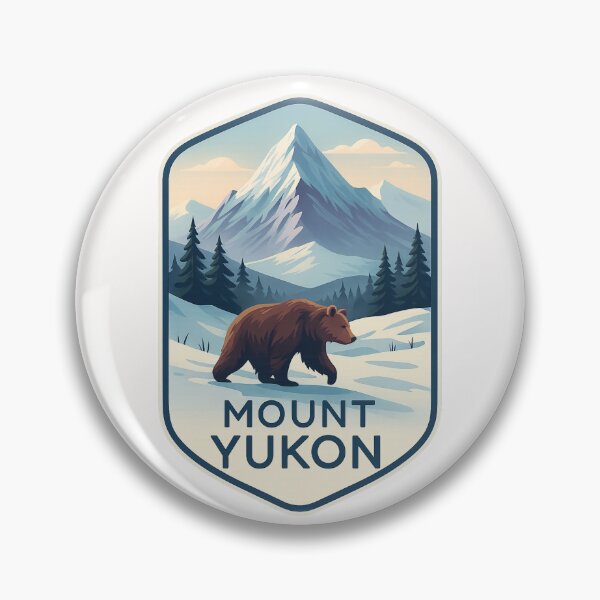 Item preview,  Winter Wilderness of Mount Yukon with Grizzly Bear designed and sold by Places On Earth.