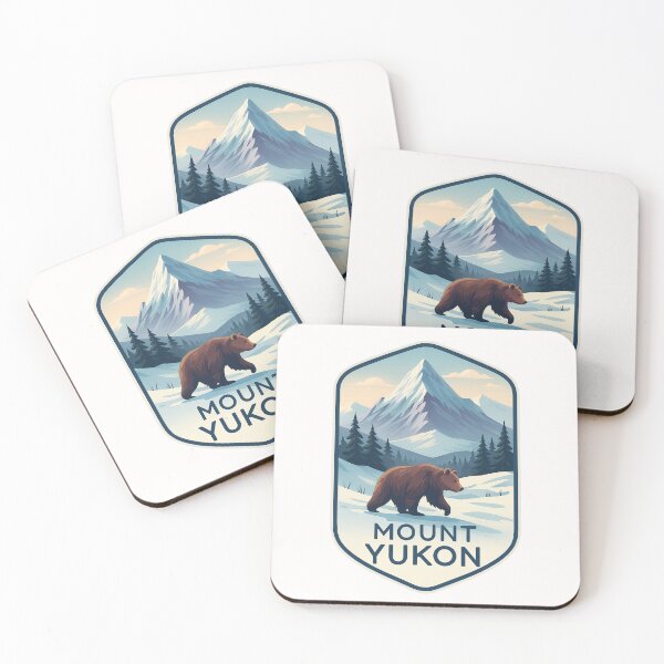 Item preview,  Winter Wilderness of Mount Yukon with Grizzly Bear designed and sold by Places On Earth.