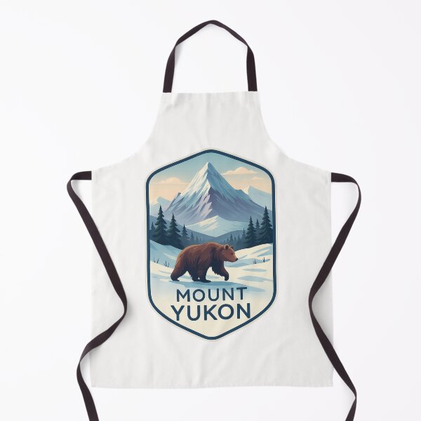 Item preview, Winter Wilderness of Mount Yukon with Grizzly Bear designed and sold by Places On Earth.