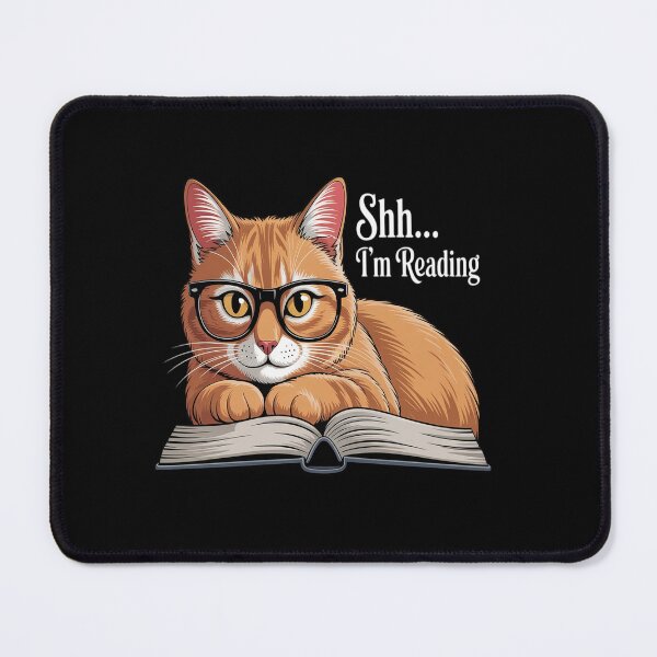 Item preview, Bookworm Avid Reader - Cat Reading Book designed and sold by KonopikaaArt.