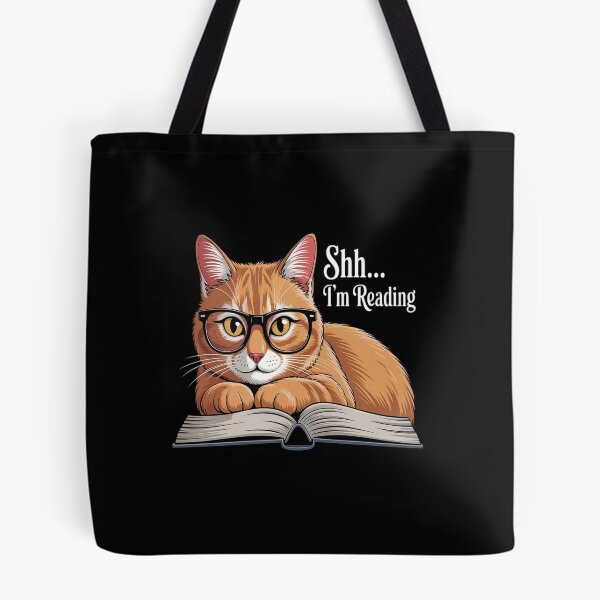 Item preview, Bookworm Avid Reader - Cat Reading Book designed and sold by KonopikaaArt.