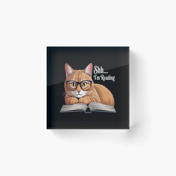 Item preview, Bookworm Avid Reader - Cat Reading Book designed and sold by KonopikaaArt.