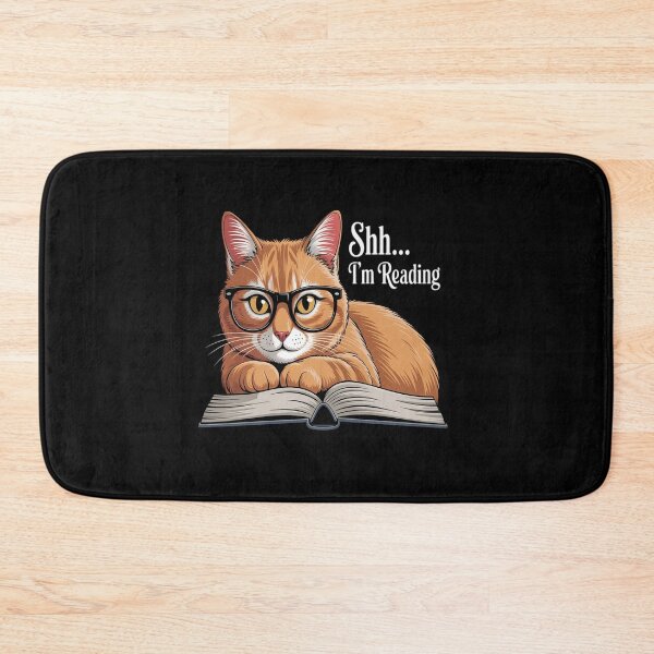 Item preview, Bookworm Avid Reader - Cat Reading Book designed and sold by KonopikaaArt.
