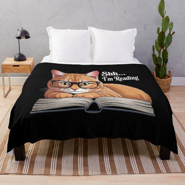 Item preview, Bookworm Avid Reader - Cat Reading Book designed and sold by KonopikaaArt.