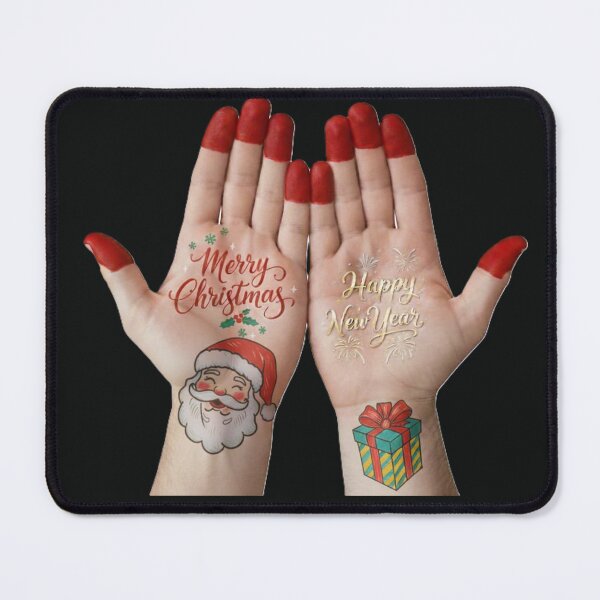 Item preview, Merry Christmas & Happy New Year Hand Art Illustration designed and sold by DroolWorthyUS.