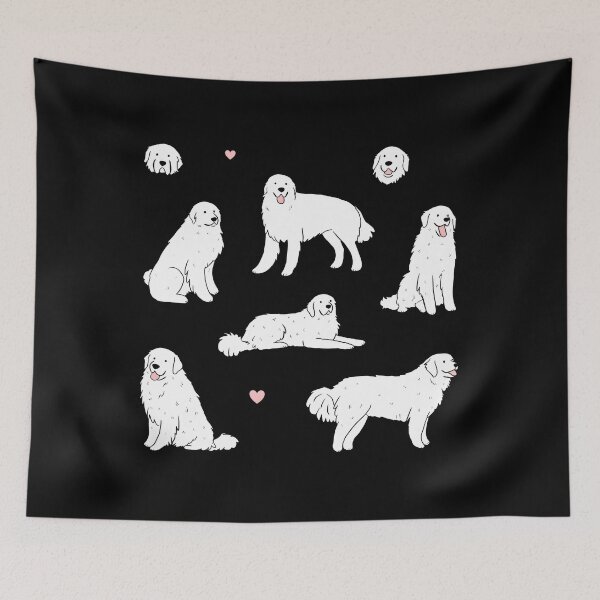 Item preview, Great Pyrenees Cute Illustration Pack designed and sold by cdkjwctbqy52.
