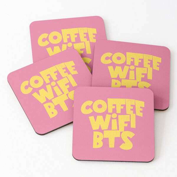 Item preview, Coffee wifi bts text designed and sold by Morcawork.