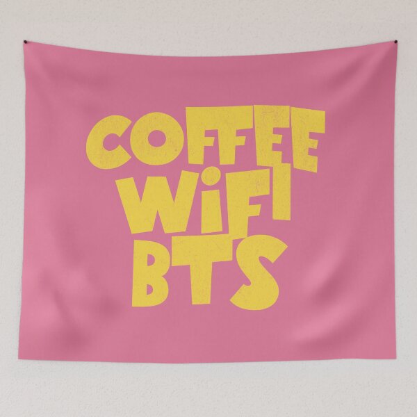 Item preview, Coffee wifi bts text designed and sold by Morcawork.