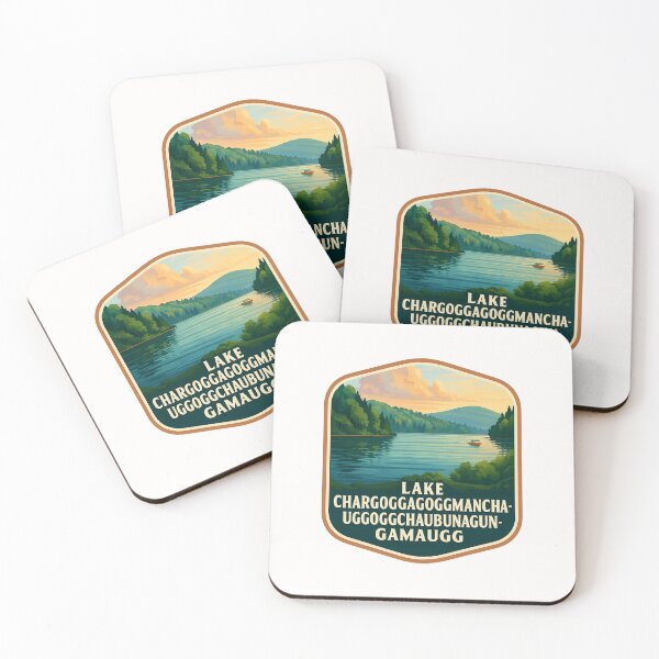 Item preview,  Sunset at Lake Chargoggagoggmanchauggagoggchaubunagungamaugg, Webster MA designed and sold by Places On Earth.