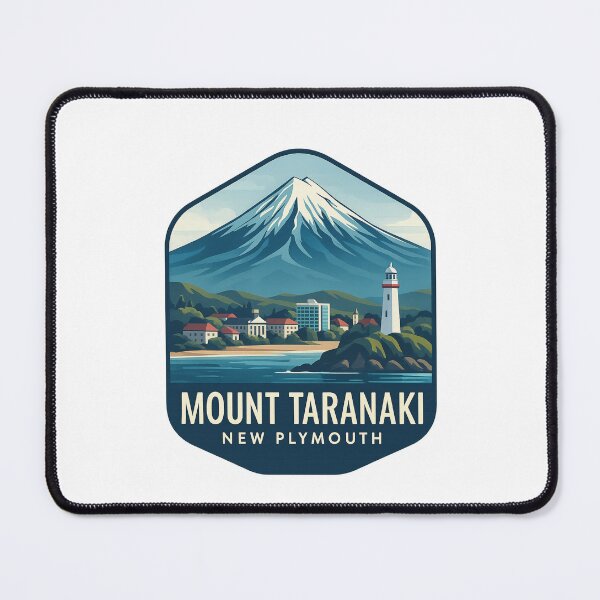 Item preview, Mount Taranaki and Coastal City of New Plymouth, New Zealand designed and sold by Places On Earth.