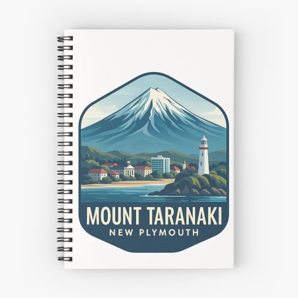 Item preview,  Mount Taranaki and Coastal City of New Plymouth, New Zealand designed and sold by Places On Earth.