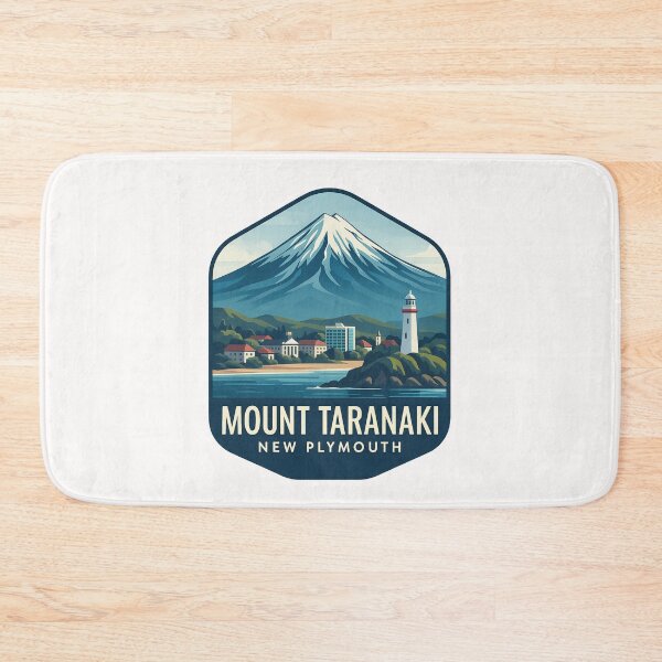 Item preview,  Mount Taranaki and Coastal City of New Plymouth, New Zealand designed and sold by Places On Earth.