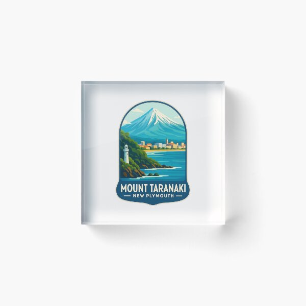 Item preview,  Mount Taranaki Overlooking New Plymouth and the Tasman Sea, New Zealand designed and sold by Places On Earth.
